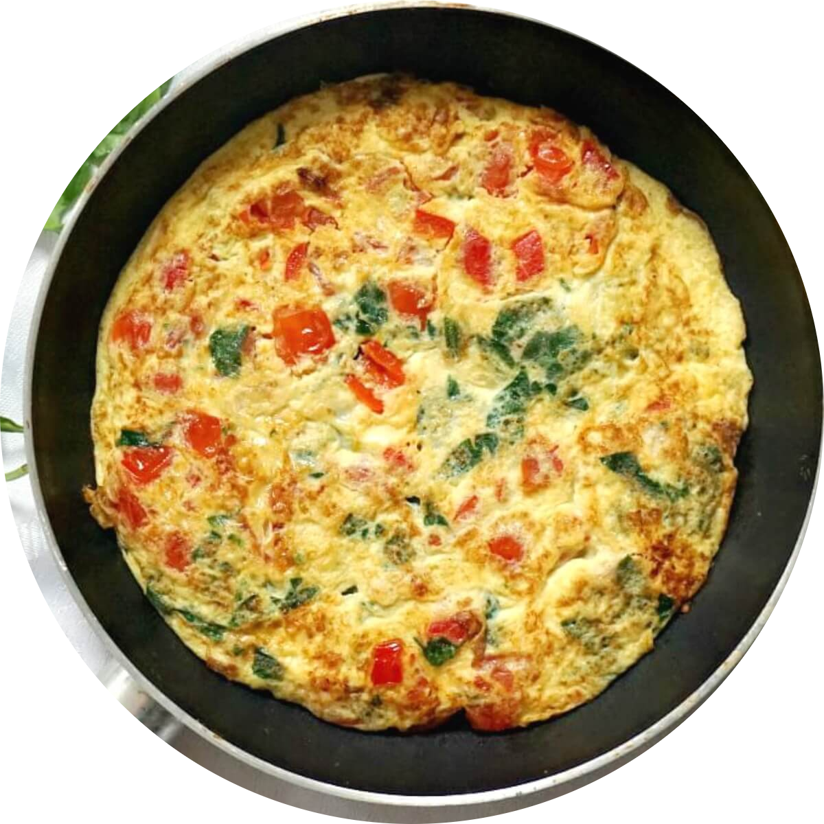 Plain vegetable omelet