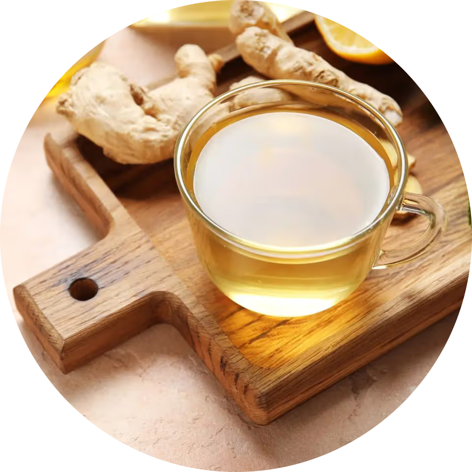 Fresh ginger tea
