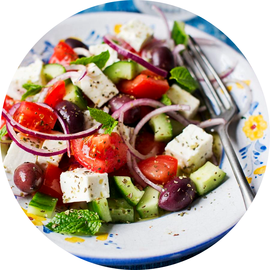Greek style salad