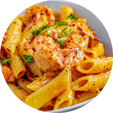 Shrimps pasta