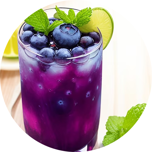Blueberry mocktail