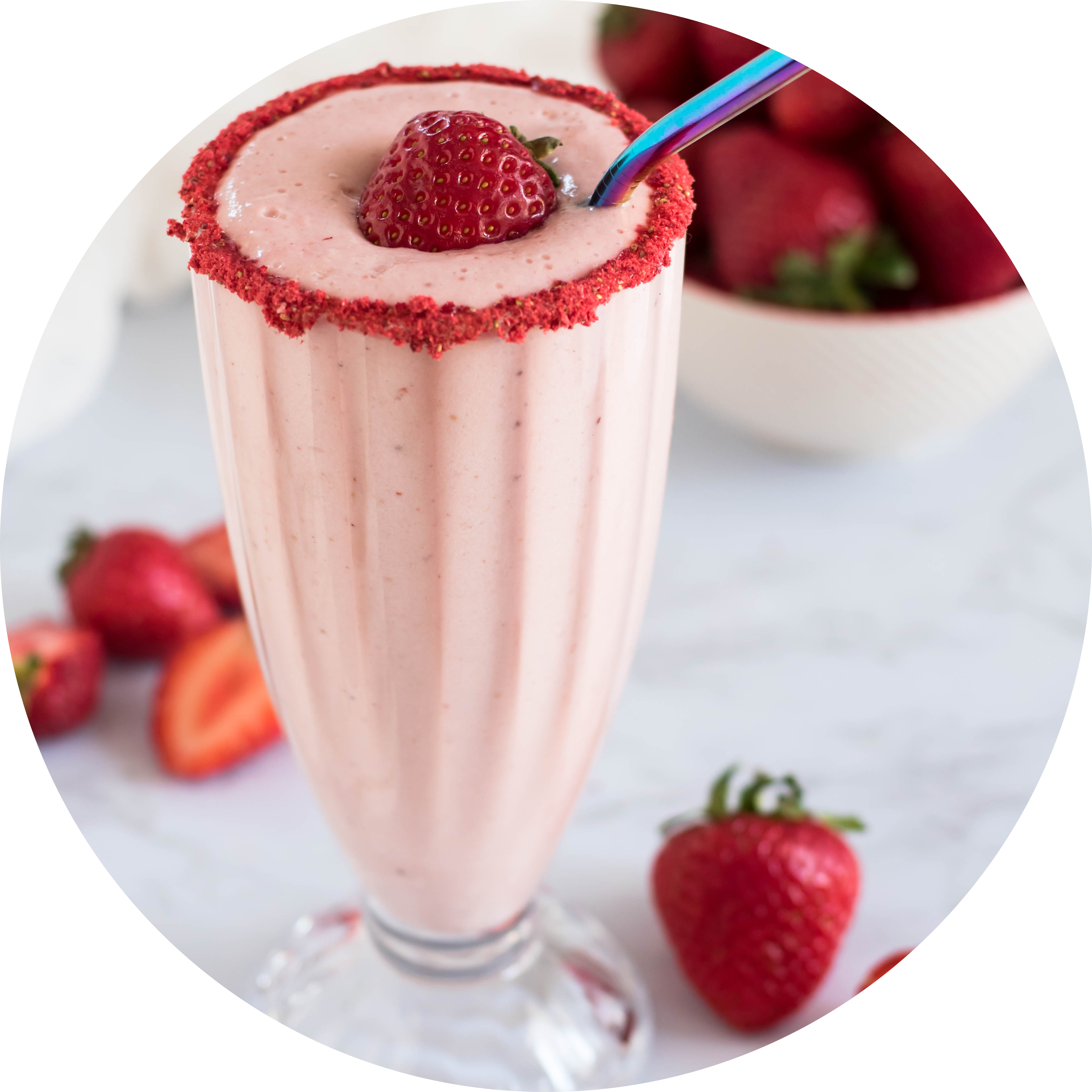  Strawberry milkshake