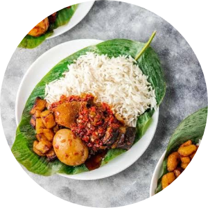 Ofada Sauce With Ofada Rice